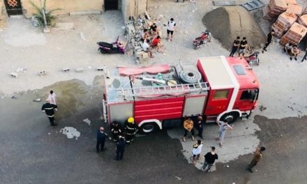 اندلاع حريق ضخم في أحد مولات ديالى و7 فرق من الدفاع المدني تهرع لإخماده