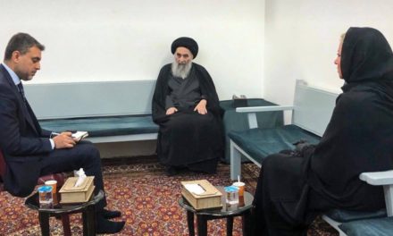 بعد لقاء بلاسخارت.. مكتب السيد السيستاني يصدر بيانا